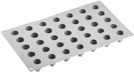 Pavoni Gourmand Rambuesa Silikonform Himbeere, Oval, Grau, 7 ml, Lebensmittelzubereitungsform