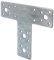 Alberts 353322 Flachverbinder | T-Form | sendzimirverzinkt | 160 x 142 x 45 mm