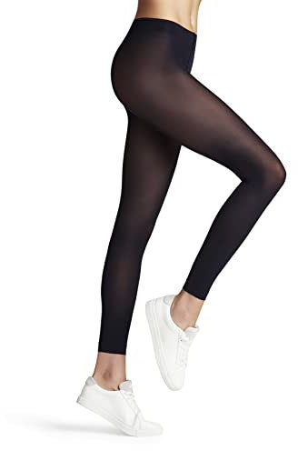 FALKE Femme Matt Deluxe 30 Den W Transparents Unis Leggings, Bleu Marine 6179, L EU