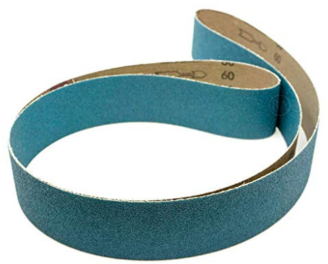 Benchmark Abrasives 2 x 72 Metal Grinding Zirconia Sanding Belts for Back Stand Belt Grinders, Knife Belt Sanders, Benchstand Grinders Sanding Belt (6 Pack) - 60 Grit
