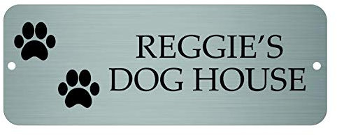 Maggie-mais Personalised kennel Sign, Dog House Name Plate Plaque