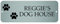 Maggie-mais Personalised kennel Sign, Dog House Name Plate Plaque