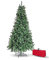 Brigros Künstlicher Weihnachtsbaum, 1830 Zweige, + Taschen, realistischer Effekt, einfache Montage, PVC, Metallbasis, feuerhemmend (240 cm, Grün)