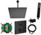 vanvilla Duschsystem mit Unterputz Thermostat Duscharmatur von Hansgrohe OHNE iBox mit vanvilla Regendusche mit Armatur mit Thermostat, Duschkopf eckig schwarz matt beschichtet SET HGS04-ob