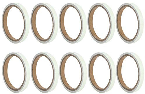 10 Stück Glow-in-the-Dark-Klebeband, selbstklebendes Leuchtband Removeble Waterproof Photoluminescent Sticker, 9,8 Fuß x 0,4 Zoll[Blau]