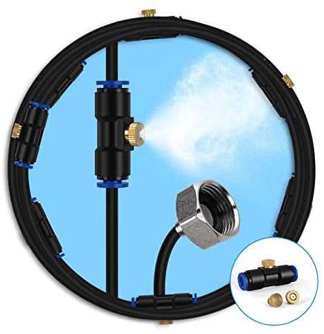 lifeegrn Misters for Outside Patio, Outdoor Misting System for Patio, Water Mister Outdoor, Outdoor Mister System for Patio Garden Trampoline Greenhouse