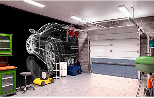 Oedim Papier peint mural 3D pour voiture de sport - Papier peint - Décoration pour salle à manger, salon, chambre