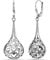 LeCalla Sterling Silber Leverback Ohrringe Leichtgewicht antik oxidiert Filigran Bali inspiriert Lever-Back Teardrop Tropfen Ohrring für Frauen - 47mm