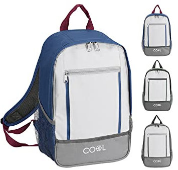 COOL Nevera Tipo Mochila con 2 Compartimentos 10l 36x23x15cm Colores Surtidos, Adultos Unisex, Negro, Talla única