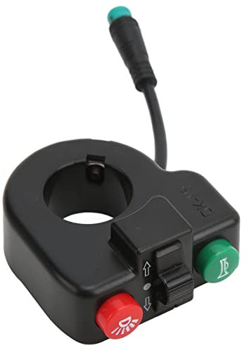 Zerodis 3 in 1 Switch Red Light Pattern Scooter Horn Switch for 10 inch Electric Scooter, KUGOO M4, M4 PRO
