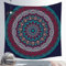 EHOMERY Wandbehang Decke Familien Strandtuch Bunt Boho-Mandala Wandteppich Für Bett Wanddecker Wandbehang Deko Wandschmuck Groß Schlafzimmer Wohnzimmer Wanddekoration 150X150Cm