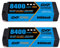 DXF 2 Packungen 2s lipo akku, leistungsstarker für modellfahrzeuge - 2s lipo 7,6v, 8400mah, 140c, 5.0mm Deans/T stecker fittet 1/8 und 1/10 Modelle losi, axial mehr, Essential für lipo 2s Enthusiasts