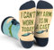 Lavley Funny Socks for Fishing and Hunting - Gift Idea for Men who Hunt and Fish Christmas Stocking Stuffer, Can't Today My Arm is in a Cast, One Size