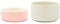 Scruffs Classic & Icon 2 Piece Dog Food & Water Bowl Set - 15cm - Pink/Cream