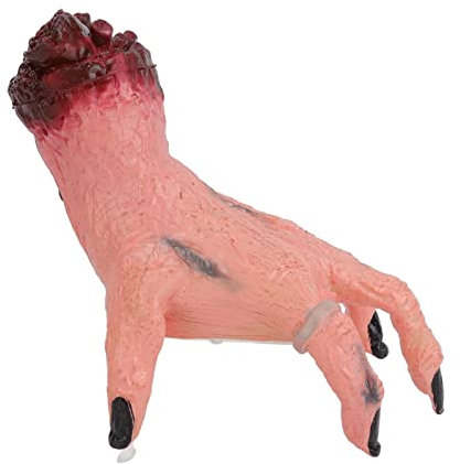 VGEBY Krabbelnde Hand für Halloween, Batteriebetriebenes Automatisches Krabbeln, Lebensecht, Hellgelbe Hautfarbe, Gruselige Bewegliche Hand für Kostümpartys