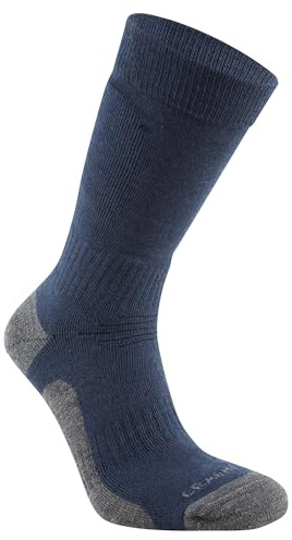 Craghoppers Mens Trek Merino Wool Cushioned Walking Socks with Elasticated Ankle & Underfoot Support - Perfect for Outdoors, Trekking & Hiking