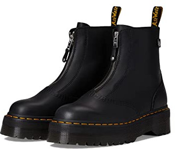 Dr. Martens Damen Black Amphibians, Schwarz, 40 EU