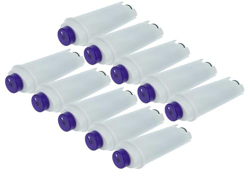 vhbw 10x Water Filter Compatible with DeLonghi Magnifica S, Magnifica Evo Coffee Machine, Espresso Machine - White