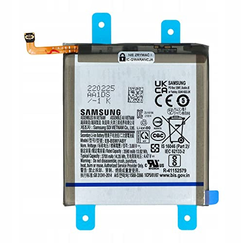 INNCOMM Originale Batteria EB-BS901ABY per Samsung Galaxy S22 5G SM-S901 | cellulare smartphone GH82-27494A | Celle agli ioni di litio | 3,85 V 3700 mAh | Batteriasostitutiva di marca | con i dadi