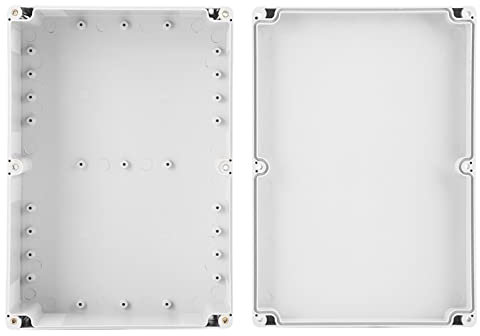 26 * 18 * 10 Box Wasserdichte Ip66 Anschlusskästen Elektrische Gehäuse Box für den Außenbereich 263 * 185 * 95mm Wasser Beständig Weiß Kunststoff Gehäuse Projekt Fall DIY Junction Box