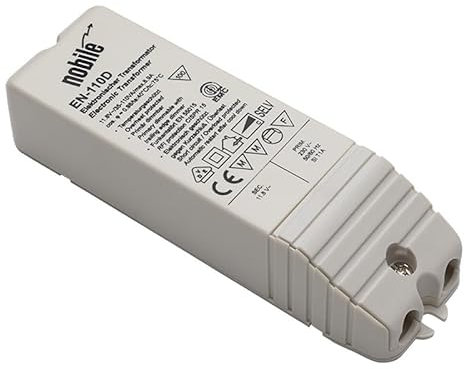 Elektronischer Transformator 12V/230V mit Thermoswitch | Nobile Trafo EN-D Serie (EN-110 D) für NV-Halogen Lampen Dimmbar