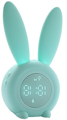 Housoutil Bettlicht Silikon-nachtlicht Für Kinder Wecker Ok, Uhr Für Kinder Zu Wecken Hase Führte Nachtlicht Kaninchen Führte Nachtlampen Led Lampen Schlafen Kleinkind Mit Lichtern