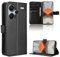 Rojeuinn Cover per Xiaomi Redmi Note 13 Pro Plus 5G custodie,Premium Portafoglio Magnetica Flip Case,Custodia con fibra di carbonio-Nero