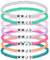 FENOHREFE 7 Stück Stretch-Armbänder, religiöse, christliche Armbänder mit Aufschrift What Would Jesus Do, WWJD-Perlenarmband, Sommer, buntes Armband, Harz
