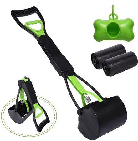 WVacFre 80cm Paletta per Cacca Cani con Manico Lungo,Pooper Scooper Cane,Raccogli Cacca Cane