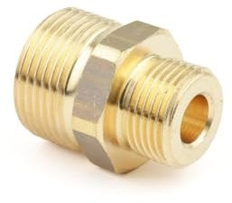 Raccordo doppio M22 x 1,5 AG 3/8 in ottone per idropulitrici… (M22 x 1,5 – 3/8 AG)