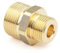 Doppelnippel M22x1,5 AG 3/8 Messing Schlauch-Verbinder Adapter Kupplung für Hochdruckreiniger… (M22x1,5-3/8 AG)