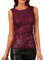 GRACE KARIN Damen Glitzer Pailletten Tops Ausgehen Ärmellos Rundhals Tanktop Weste Abend Party Wein XL