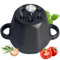 BOLVOUD Mini Dutch Oven Pot & Cast Iron Smoker Garlic Roaster, Pre-Seasoned Cast-Iron Garlic Roaster with Lid, Garlic Confit Pot, Garlic Baker Garlic Cooker for Oven Grill Stove, Small Smoker Box
