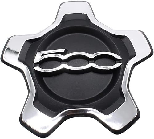 YJDWWJTB 4 Pezzi Auto Coprimozzi per Fiat 500 X,Auto Ruote Centro Cerchi Tappi Mozzo Coprimozzo Centrale Auto Accessories