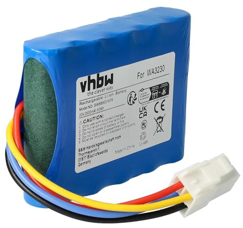 vhbw 1x Batterie Compatible avec Kress Mission KR113, KR123E, Nano 600 KR101E Tondeuse (2500mAh, 20V, Li-ION)
