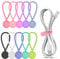 Fascette Magnetiche, 10 Pezzi Clip per Cavi, Silicone Riutilizzabili Fermacavi, Organizer Cavi Scrivania, Cable Organizer Adatto a Scuole Case e Uffici(10 Colori)