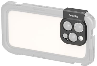 SMALLRIG 17mm Threaded Lens Backplate - Quick Release Phone Lens Mount Adapter for iPhone 16 Series, Unaffected Wide Angle Shots