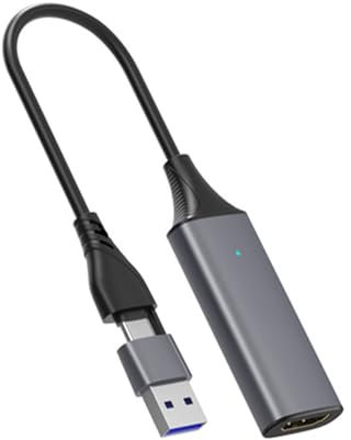 2 interfaces a USB 2.0 C Cable de tarjeta de captura de vídeo para tabletas, teléfonos y portátiles