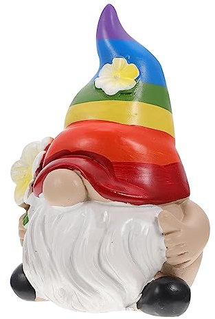 Zerodeko Zwergen Ornament Gartenfigur Gartenornamente Miniatur Plüsch Gartenzwerg Statue Zwerge Weihnachtsgarten Rasenfigur Zwerg Gartenzwerg Für Draußen Gay Aqua Fairy