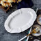 KWMAEEUID Exquisito Doble Propósito Plato De Cena,Estilo Europeo Simple Cerámica Blanca Bajo Vidriado Plato De Porcelana Plato De Cena Té De La Tarde Plato De Pastelería-Blanco Positivo L2