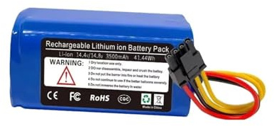 Accessoires De Remplacement for Batterie Li-ION, Compatible avec P10, 360, C50, SRV, 9250BK, Proscenic, KAKA760(2pcs 3500mAh)