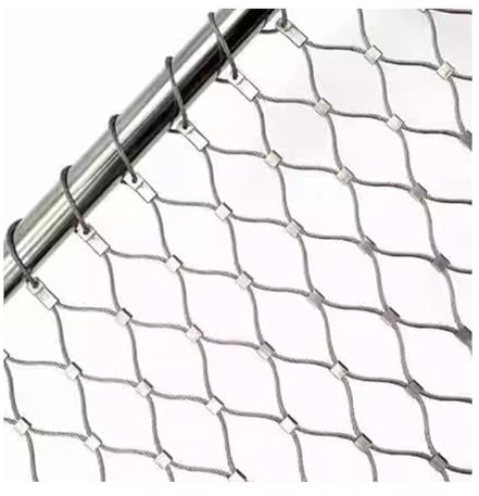 YPIOUREN Recinzione Intrecciata Antifurto, Rete Metallica Anticaduta Ad Alta Quota, Rete Flessibile For Balaustra, Rete Anticaduta Ad Alta Quota, For Giardino, Fattoria(25 * 2.3m/82.1 * 7.5ft)