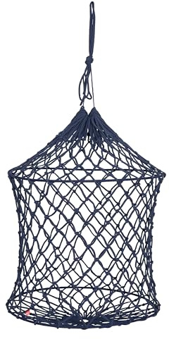 Imperial Riding Heunetz IRH Comfort Fill, Heunetz mit Doppelring zum einfachen Befüllen, 6x6 cm Lochgröße, 90 cm Länge, Navy, 1SIZE