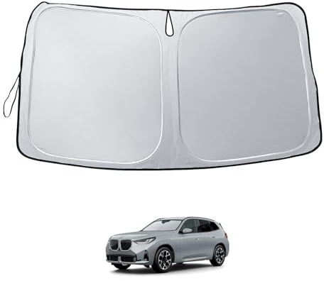 LUWU [Actualización] Parasol para Auto Compatible con BMW X3 G45 2025 2026 Restyling Parasol parabrisas delantero Interior parabrisas Protector solar parasol Refrigeración Protección UV Accesorio para