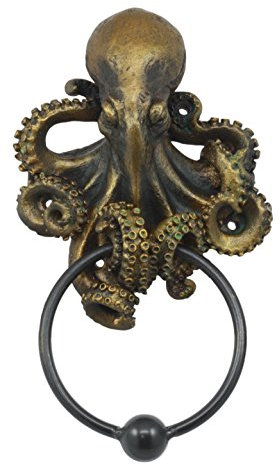 Pacific Trading Octopus Door Knocker Home Décor Deep Ocean Kraken Creature Decoration New