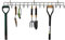 Direct Online Houseware House Of Home Tool & Garden Storage Rack | Metal Wall Hanging Shed Hooks For Gardening Tools, Equipment, Shovels, Rakes, Hose | 16 Hooks One Tier Garage Organiser
