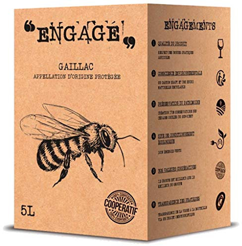 Vinovalie - BIB Gaillac Vin Rouge Engagé - AOP Gaillac Rouge - 5L