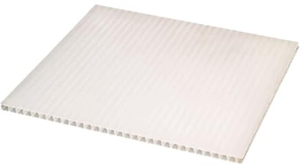 Ironlux - Panel de Policarbonato Celular Compacto - Plancha Opal Hielo - 500 x 525 mm - Grosor 10 mm - Placa Multiusos - Exteriores, Invernaderos, Techos, Suelos