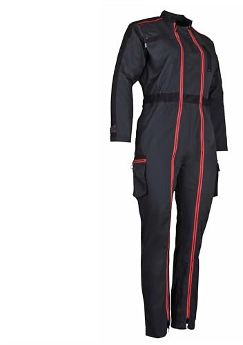 LMA Workwear 4114 COLLINE Combinaison bicolore pour femme Taille M Gris/noir