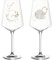 Leonardo Presente Wein-Gläser, 2er Set Enjoy, spülmaschinenfeste Wein-Kelche mit gezogenem Stiel, Rotwein-Glas Geschenk-Set, 560 ml, 029175